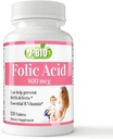 J-Bioの葉酸800mcg (120のタブレット)女性のための毎日の健康のレジメン及び胎児の心配