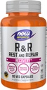 NOW Foods Sports Nutrition、R&R Rest and Repair、Recovery*、Recovery*、Reserves Lean Mass、Post-Workout Soreness*、Vegan、NGMO、90 Veg Capsulesを削減
