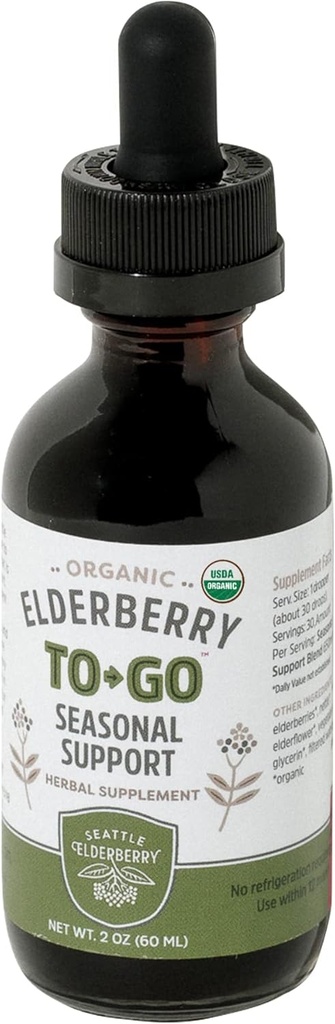 to-Go 季節のサポート – おいしい, ビーガン, グルテンフリーハーブサプリメントは、米国で唯一の有機成分から作られた強力なアレルギーの利点とチンキ - 2oz