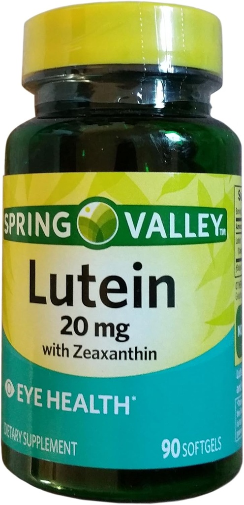 スプリングバレー - ルテイン20mg、90Softgels