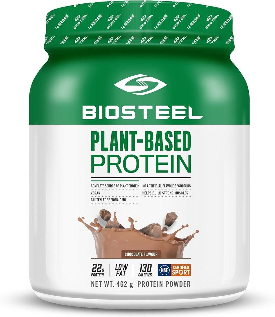 BIOSTEELエリート植物ベースの回復ビーガンタンパク質と玄米プロテイン、エンドウ豆プロテイン、チョコレート味、14のサービング、グルテンフリー