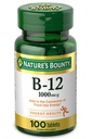 Nature's Bounty Vitamin B12、エネルギー代謝、1000 mcg、100 カウントをサポートします。