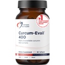 健康のための設計 Curcum-Evail 400 - 生体利用できるターメリッククルクミンの補足 - エヴァイル乳化技術 - ターメリックオイル+ビタミンE、非GMO(60 Softgels)とクルクミンC3複合体