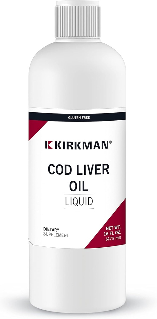 Kirkman Codの肝油の液体-Unflavored 16oz。