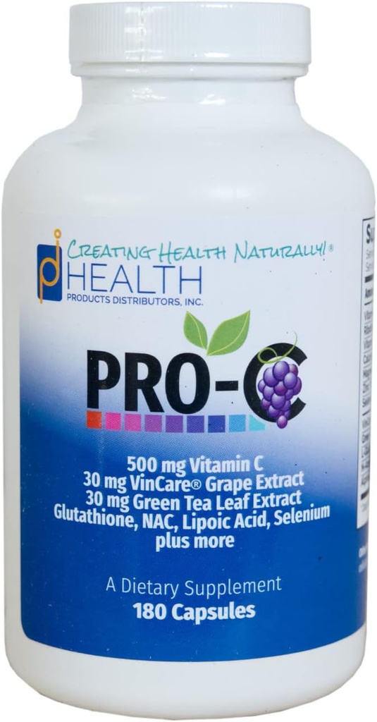 PRO-C(180キャップ) | 強力な Nrf2 アクティベーター | ビタミンC 抗酸化剤サプリメント スーペリア・フリー・Radical 保護