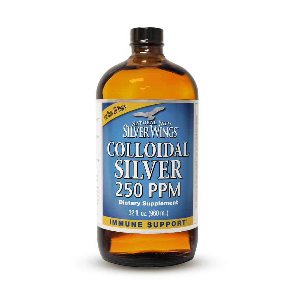自然な道の銀製の翼のコロイド銀の液体-高められた免疫サポート補足- 250ppm (1250mcg) - 32oz