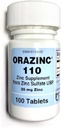 Mericon Industries Orazinc 25mg Zinc Supplement | Zinc Health Supplements for Hormone Regulation, Health (100 Zinc Tablets)