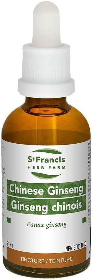 セントフランシスハーブファーム - 中国ジンセン(Panax ginseng、root)認定有機ハーブチンチャーエキス - ハーブ医薬品で伝統的に健康の推進のための支持療法として使用