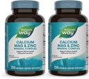 Nature's Way Calciumマグネシウム&亜鉛ミネラルコンプレックス、骨の健康と筋肉機能をサポート*、免疫サポート*、250カプセル(パッケージ5月Vary) - 2パック