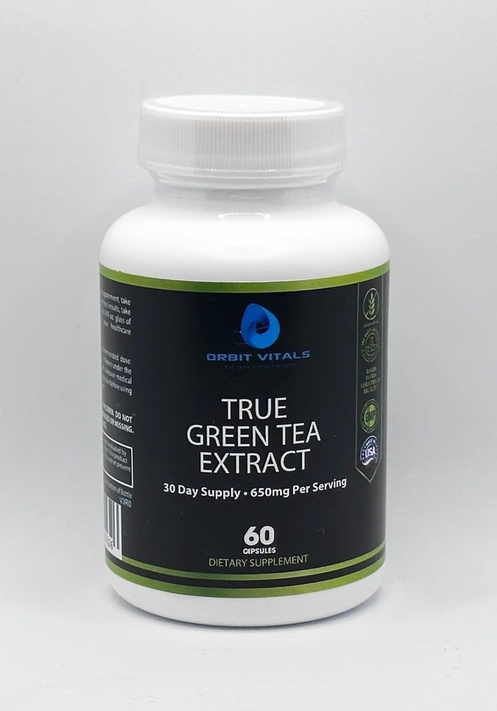 True Green Tea Extract: Premium Green Tea Extract for Enhanced Energy, Immune Support, and Overall Wellness - Antioxidant-Rich Formula for Men and Women
