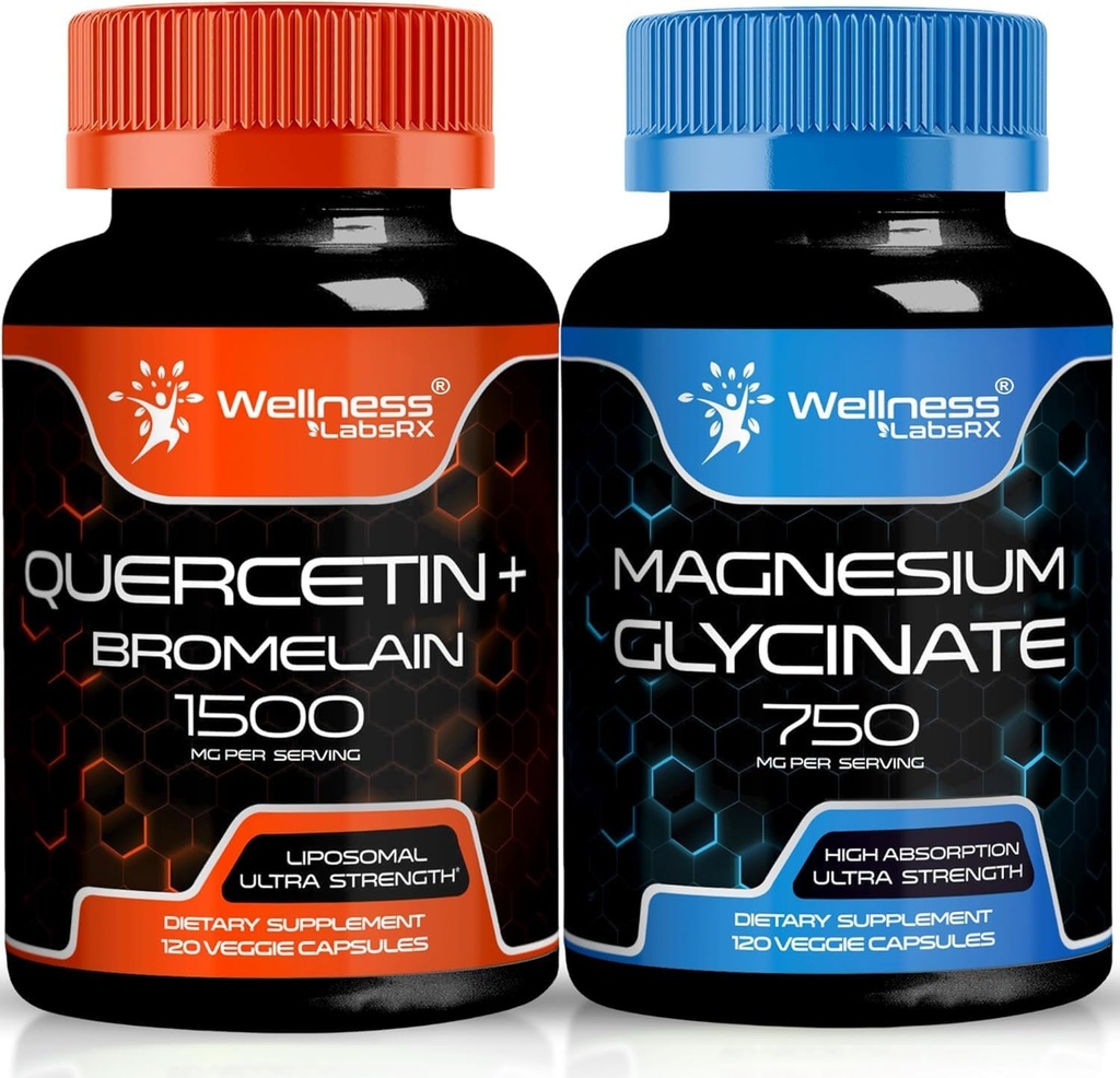 ウェルネス LABSRX Quercetin with Bromelain | マグネシウム グリセチン カプセル