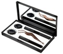 Lashifyコントロールキット - DIYアイラッシュスターターセット - Bold Gossamer Black 10mm、12mm、ブラックトラベルケース、コントロールワンド
