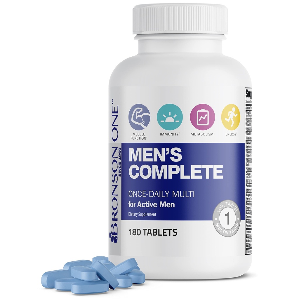 Bronson ONEの毎日の人の活動的な人、180のタブレットのための完全なMultivitamineralの1日1回-毎日多