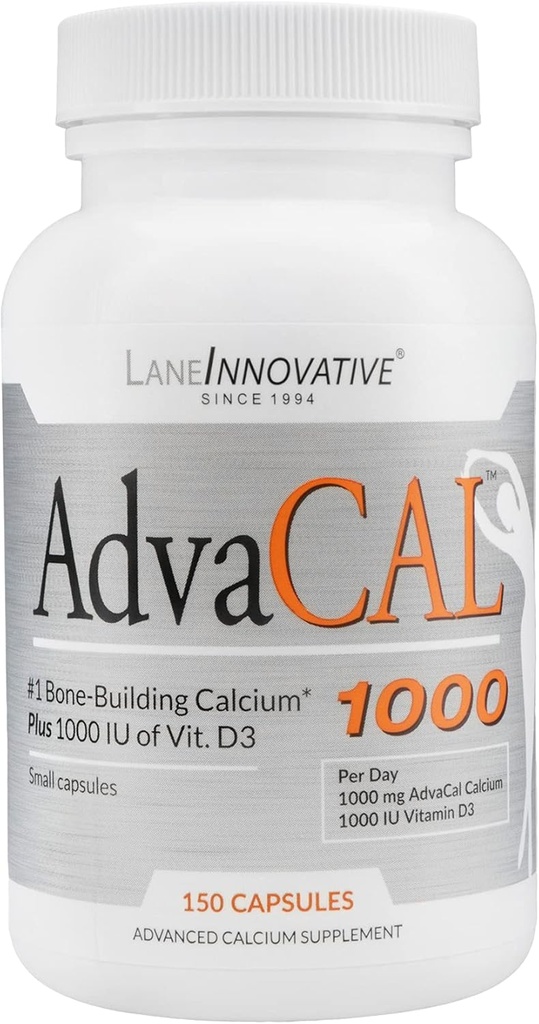 レーンの革新的-AdvaCAL 1000の高度のカルシウム補足、余分小さいカプセル、サポート高められた骨密度(50のサービング)を節約すること容易