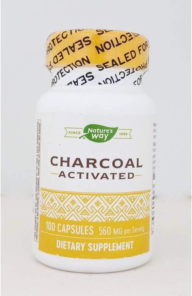 Nature's Way Activated Charcoal Hi Po ( 1x100 Cap)