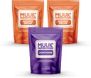 MUUK' SUPERFOODS | デカフ茸のコーヒーバンドル | 60 ライオンのマネのマッシュルームパウダープラス 60 カップのカフェインインスタントコーヒー