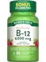 自然の真理 B12 ビタミン 6000 mcg | メチルコバラミン | 36 錠 | 速い分解の自然な果実味 | ビーガン、非GMO&グルテンフリー