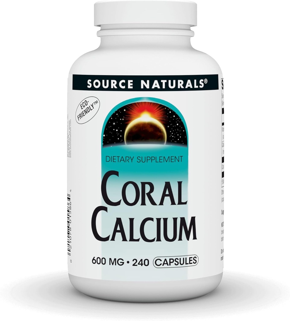 ソースナチュラルサンゴカルシウム - 600mg - 240カプセル