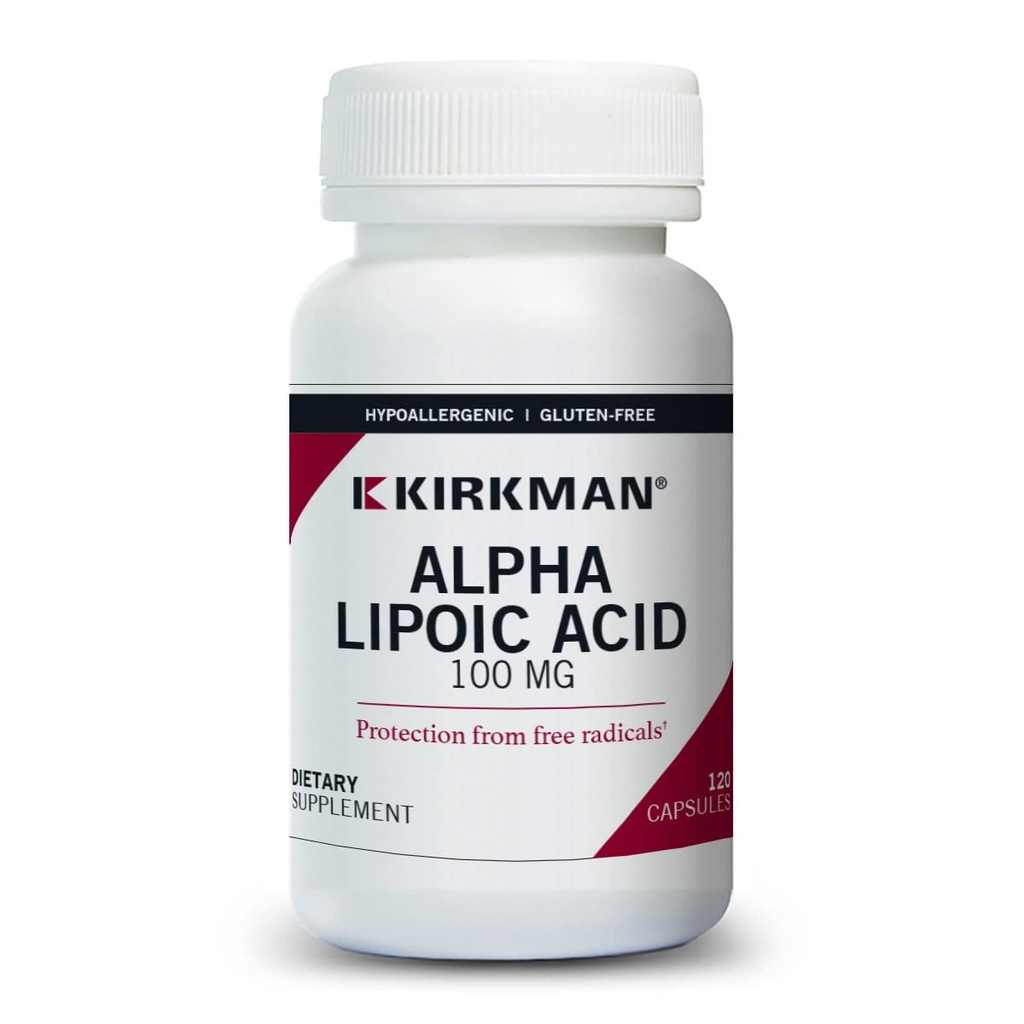 Kirkmanアルファリポ酸100mg - 催眠|120個のベジタリアンカプセル