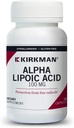 Kirkman Alpha Lipoic Acid 100 mg - Hypoallergenic | 120 Vegetarian Capsules