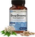 深い夢 - 自然な草の睡眠の補足はMelatonin、L-Tryptophan、Valerian、GABA、Chamomileおよびパッションフラワー(60のカプセル)と形成する深く、残りの睡眠を促進します