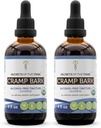 Tribe Cramp Bark USDA Organicの秘密 | アルコールフリーエキス、高効力ハーブドロップ | 100%認定オーガニックCramp Bark(Viburnum Opulus)ドライバーク(2x4 FL Oz)製