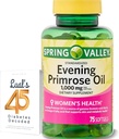 春の谷の夕方 Primrose オイルの女性の健康の食事療法の補足のSoftgels、1000のmg、75の計算、Softgelsの夕方 PrimroseオイルはL's 45の糖尿病と1000mg束を分解します
