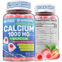女性のためのカルシウムサプリメント, 男性 - ビタミンD3 K2とリポソームカルシウム1000mg, マグネシウムGlycinate, 亜鉛, ほう素, 骨の健康のためのシリカ - 砂糖無料カルシウムマグネシウム亜鉛グミ, ビーガン, 60 カウント