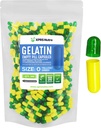 XPRSのNutraのサイズ0の空のカプセル- 500の計算の空のゼラチンのカプセル-DIYのカプセルの詰物のための丸薬-D-It-Yourselfの補足のための純粋な牛の丸薬のゲルの帽子(緑/黄色)
