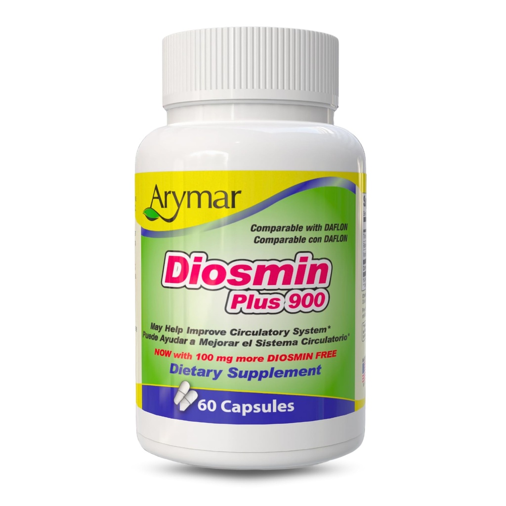 Arymar Diosmin Plus 900、循環システムサポート(60カプセル/1パック)