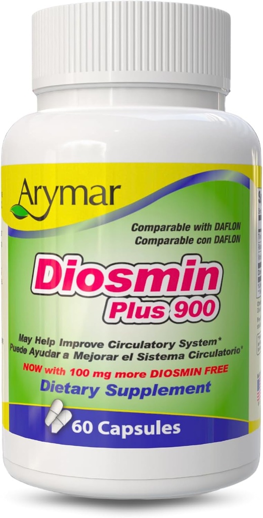 Arymar Diosmin Plus 900、循環システムサポート(60カプセル/1パック)