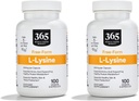 全食品市場、L Lysine 500 Mgの野菜カプセル、100の計算による 365 (パッケージ 2)