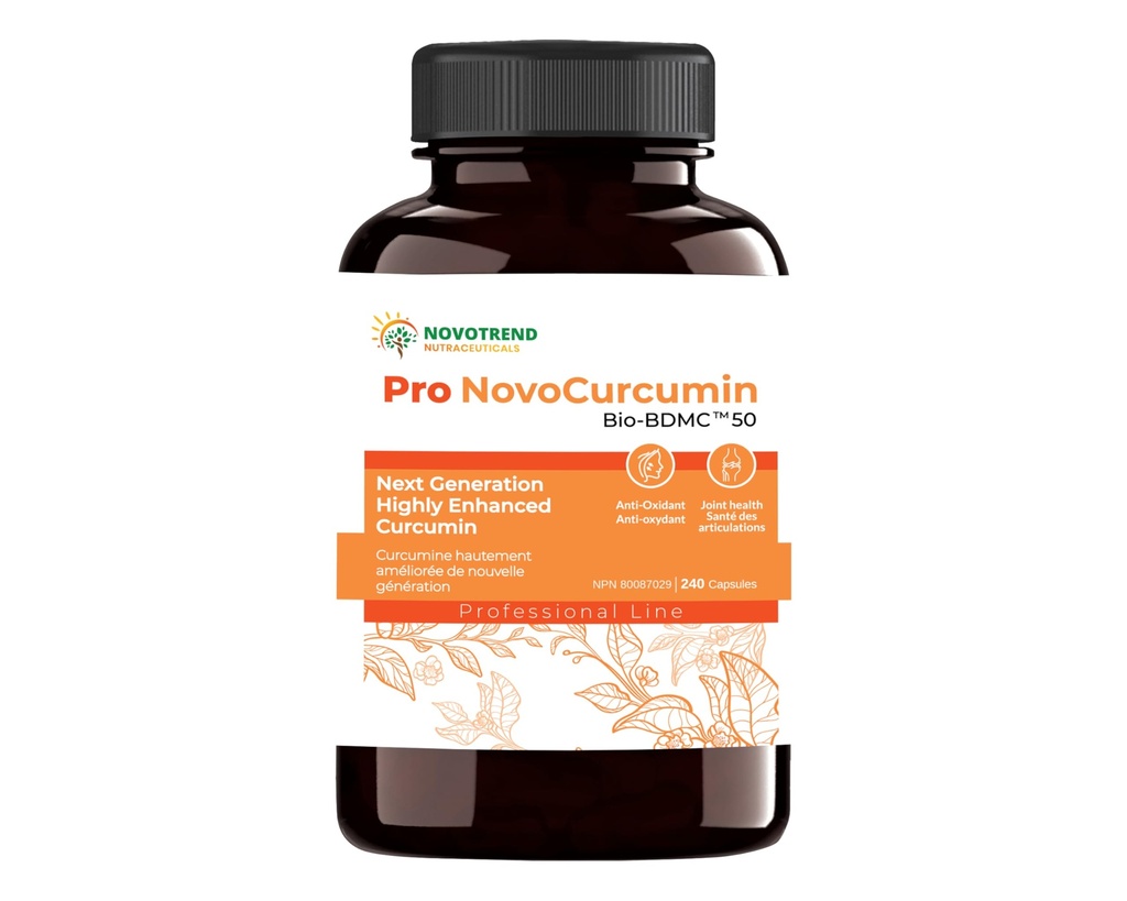 Pro NovoCurcumin-BioBDMC50-次世代高強化カークミン-240カプセル