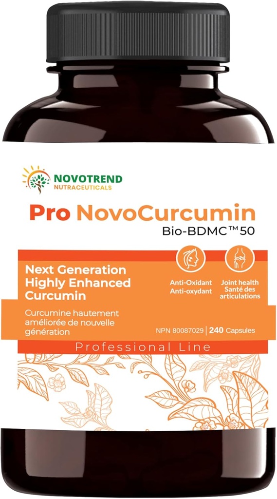 Pro NovoCurcumin-BioBDMC50-Next Generation Highly Enhanced Curcumin-240 Capsules