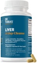 Dr. Tobias Liver 21 Day Cleanse, ミルクアザミとハーブ肝臓デトックスクレンジング, Dandelion Root & Artichoke Extract, 肝臓の健康と消化をサポート, 63 ベジタリアンカプセル