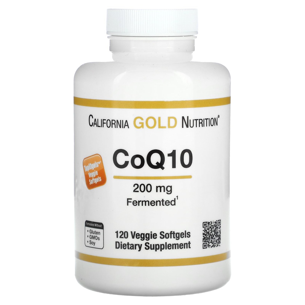 カリフォルニアの金の栄養物のCoQ10、200のmg、120の野菜のSoftgels