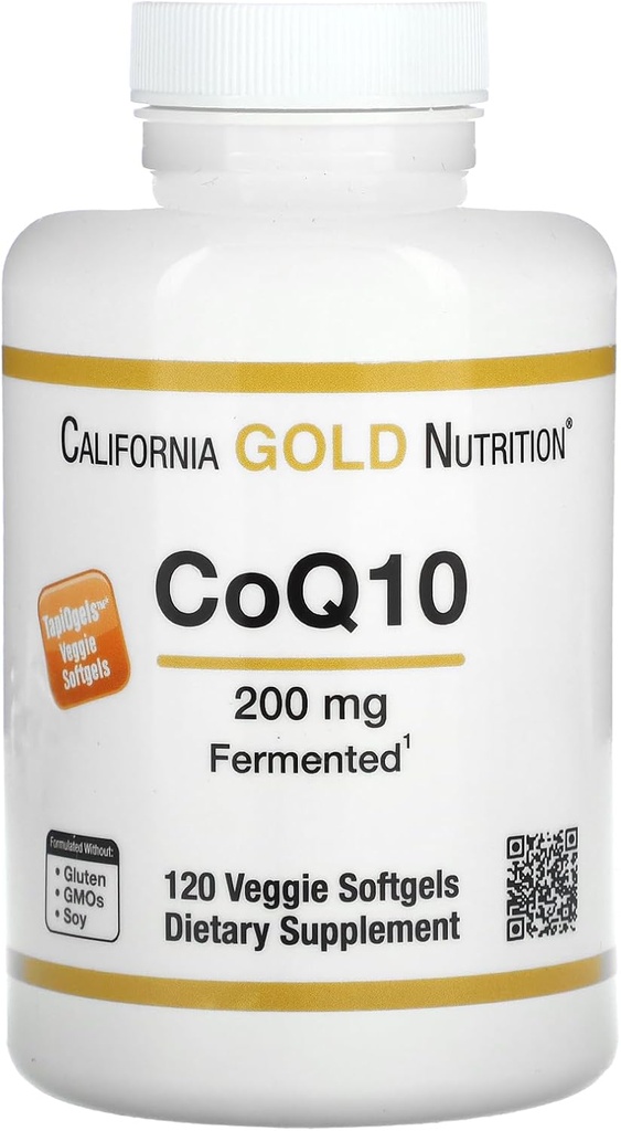 カリフォルニアの金の栄養物のCoQ10、200のmg、120の野菜のSoftgels