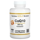 カリフォルニアの金の栄養物のCoQ10、200のmg、120の野菜のSoftgels