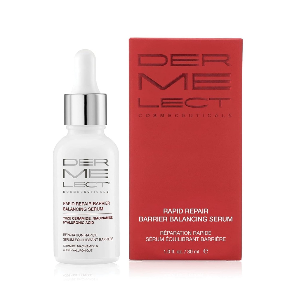 Dermelect Cosmeceuticals急速な修理障壁のバランスをとる血清– Niacinamide、Hyaluronic酸、Prebioticsおよび滑らかな、放射性皮1.0のozのための酸化防止剤が付いている極度のHydrating処置