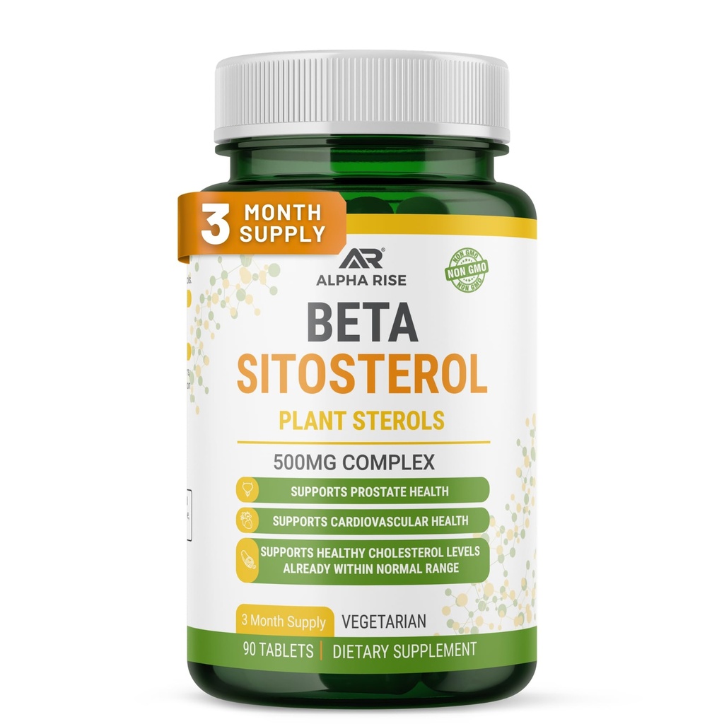 ベータSitosterol - 500mgタブレット - 非GMO - サポート前立腺および健康なコレステロールレベル - Phytosterolsコンプレックス - 天然植物ステロールとスタノル