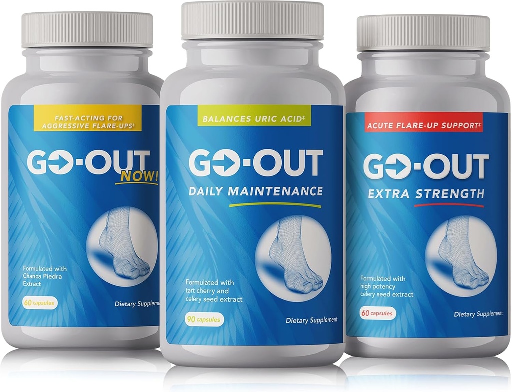 GO-Outバンドル - 毎日のメンテナンス、余分な強度、および今すぐ包括的な尿酸管理ソリューション!