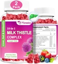 ミルクのThistleのグミー、10 in 1 肝臓のフォーミュラ 肝臓のクレンジングデトックスのためのDandelion Root、Turmeric、Artichokeの最適肝臓機能および消化の健康の混合された果実味