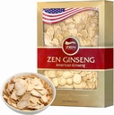 Zen American Wisconsin Ginseng Slice - 男性と女性のためのエネルギー、性能、および精神的な健康を改善しました (8oz)。 ボックス)