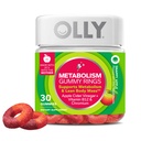 OLLYメタボリズムのおいしいリング、Apple Cider Vinegar、ビタミンB12、クロム、エネルギーおよび消化器の健康、Chewableの補足、Appleの味- 30の計算