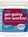 Wellah Get-Going Pre-Workout Drink Mix(ブルーラズベリー風味、30サービング)