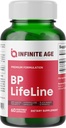 Infinite 年齢 BP のライフラインのカプセル、60 の計算 - グレープシード エキス、Nattokinase、ケルセチンおよびマグネシウムが付いている中心の健康サポート補足-米国で作られる