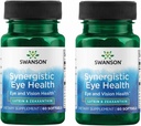 Swanson Lutein&Zeaxanthin Synergistic Eye Health Vision Retina Macula Supplement(Lutein 20mg&OmniXan Zeaxanthin 2mg) 60 Softgels 2パック