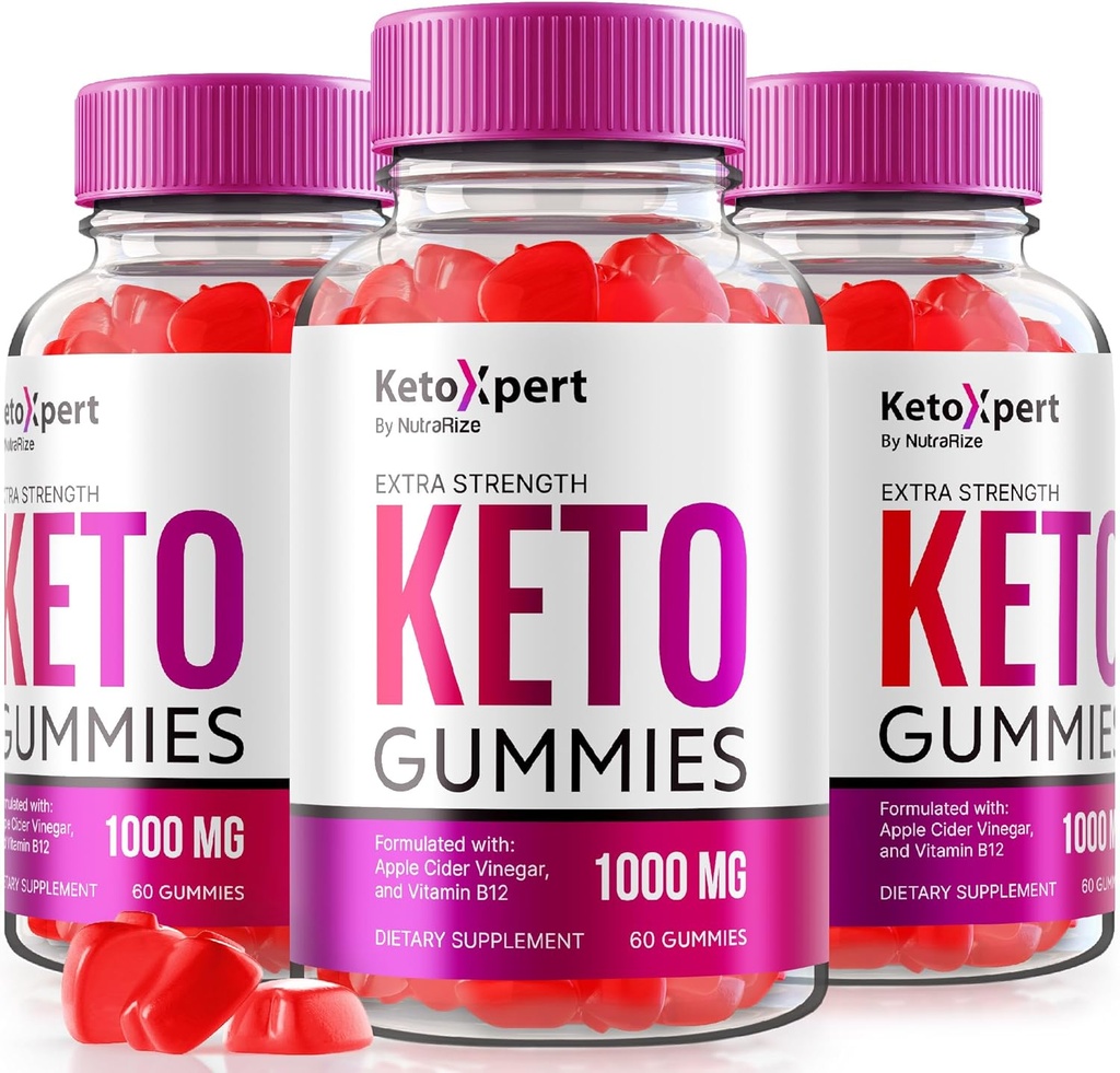 (3パック) KetoXpert Keto Gummies、Keto Expert ACV Gummies Advanced Formula、Keto Xpert Max Strength 1000MG Gummy、Keto Apple Cider Vinegar Supplement、KetoXpert Vitamins Reviews(180 Gummies)